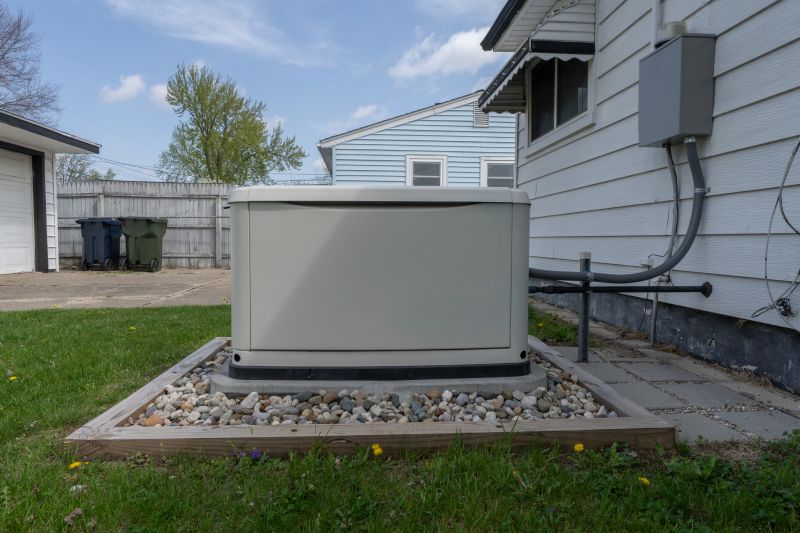 Residential Backup Generator in Use
